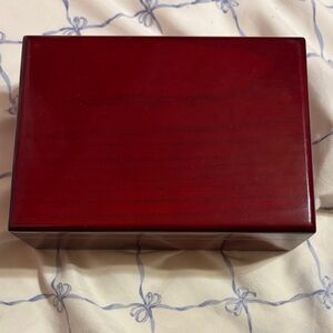 Elegant Red Wooden Box